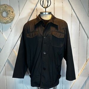 Men's Black microfiber nylon Jacket by Kenneth Cole XL